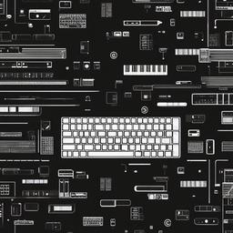 Keyboard Wallpaper Aesthetic Black  ,desktop background wallpaper