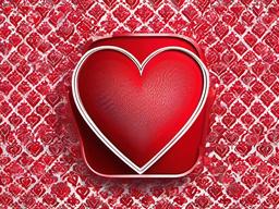 Red Background With Heart - Bold red background with a single heart.  background wallpaper