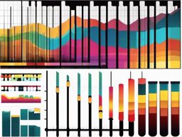 Clipart of a Music Equalizer - Music equalizer for sound adjustment,  color vector clipart, minimal style