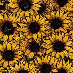 Sunflower Background Wallpaper - sunset sunflower background  