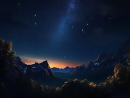 Dark Starry Sky Wallpaper  ,desktop background wallpaper