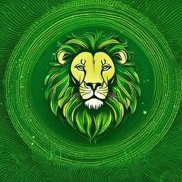Lion Background Wallpaper - green lion wallpaper  