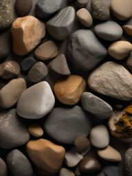 Rocks displaying natural textures and an earthy, weathered appearance top view, product photoshoot realistic background, hyper detail, high resolution