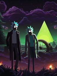 Dark Rick And Morty Wallpaper  ,mobile iphone background wallpaper
