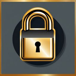 Unlock clipart - Unlocked padlock symbolizing access and freedom,  color clipart, vector art