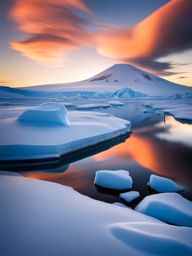 mount erebus, antarctica - explores the icy landscapes and active volcano of the frozen continent. 