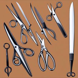 scissors clipart - precision scissors, ready for any cutting task 