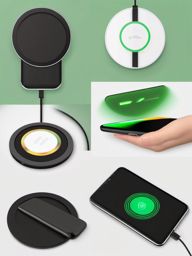 Wireless Charging Pad for Devices clipart - Wireless charging pad, ,vector color clipart,minimal