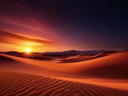 Sunset Wallpaper - Warm glow on desert landscape.  sunset background