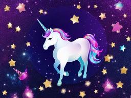 Unicorn Glitter Background  