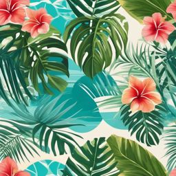 Summer Backgrounds - Tropical Paradise in the Maldives Islands  wallpaper style, intricate details, patterns, splash art, light colors