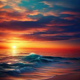 Ocean Background Wallpaper - ocean sunset background  