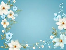 Flower Background Wallpaper - light blue floral background  