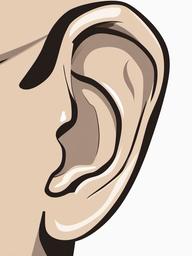 Ear clipart - ear in a side view  clipart