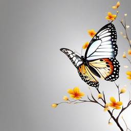 Butterfly Background Wallpaper - butterfly in white background  