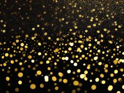 Gold Glitter Black Background  