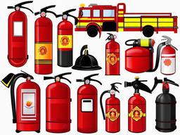 Fire Fighter clipart - fire extinguisher  vector clipart