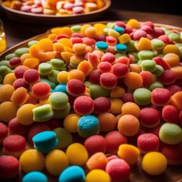 cocina at a family gathering - admiring colorful cocina sweets, popular in chilean cuisine, at a festive family gathering. 