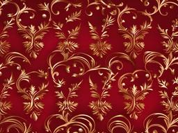 Christmas Wallpaper Red-Rich red background with festive holly and gold accents  background wallpaper