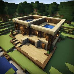 archery range for honing your bow skills - minecraft house design ideas minecraft block style