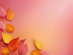 Pink Fall Background-Light pink background with delicate autumn leaves in shades of orange and yellow  background wallpaper