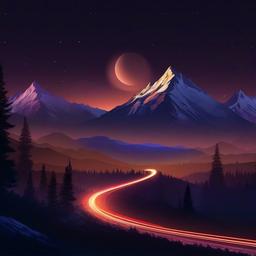 Mountain Background Wallpaper - night mountain background  