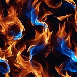 Fire Wallpaper - Flickering fire with blue accents  background wallpaper