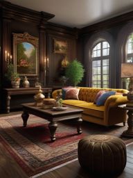 Old World European Charm - Add the charm of old-world European aesthetics to your living room. , living room decor ideas, multicoloured, photo realistic, hyper detail, high resolution,