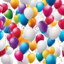 Party Background Wallpaper - birthday balloons white background  