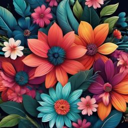 Flower Wallpaper iPhone - Vibrant Floral Blooms on Mobile  intricate patterns, splash art, wallpaper art