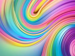 Pastel Rainbow Swirl Background  