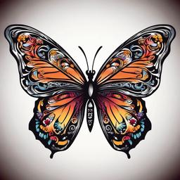 name butterfly tattoo designs  