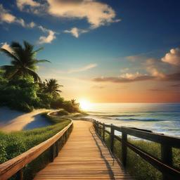 Beach background - beach road wallpaper  