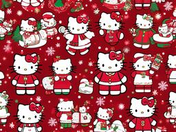 Christmas Hello Kitty Background  