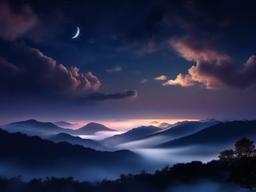 Night Cloudy Sky Background  ,desktop background wallpaper