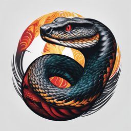 Cobra tattoo, Tattoos inspired by the iconic and venomous cobra snake. colors, tattoo patterns, clean white background