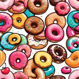 donut clipart - a scrumptious glazed donut, tempting your taste buds 