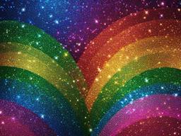 Wallpaper Rainbow Glitter  