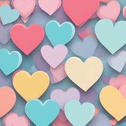 Heart Background Wallpaper - heart pastel background  