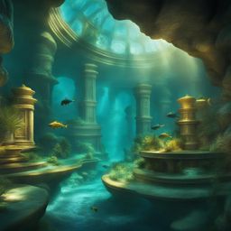 dive into the depths to uncover the mysteries of an underwater city at lost city of atlantis. 