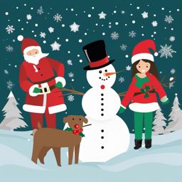 Christmas clip art free images, A variety of free-to-use Christmas-themed graphics.  simple, 2d flat