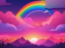 Background Aesthetic Rainbow  