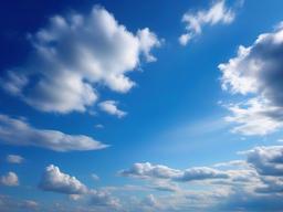 Blue Background Sky-Light blue with wispy white clouds drifting across a peaceful sky  background wallpaper