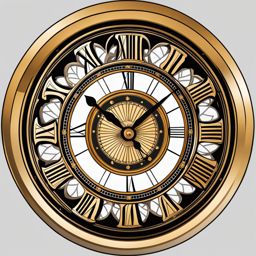 clock clipart - a round, analog clock face. 