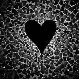 Heart Background Wallpaper - broken heart black background  