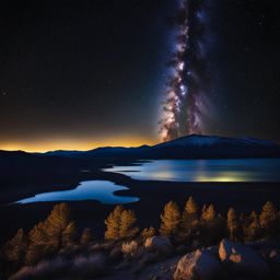 great basin national park - capture the serene night painting of great basin national park, where the clear skies reveal a breathtaking display of stars. 