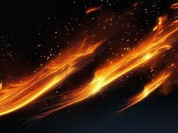 Fire Wallpaper - Fire and sparks flying in the night  background wallpaper