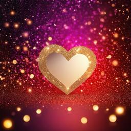 Glitter background - heart sparkle background  