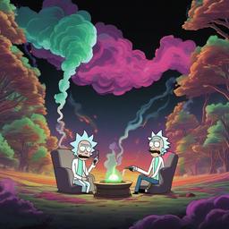 Smoke Background - rick and morty smoking wallpaper  