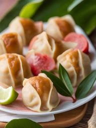 guava duff, bahamian guava-filled dumplings, relished at a beachside picnic on paradise island. 